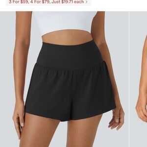 HALARA Black High Waist Athletic Shorts